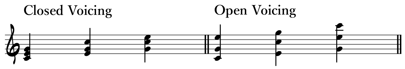Triad Open Voicing